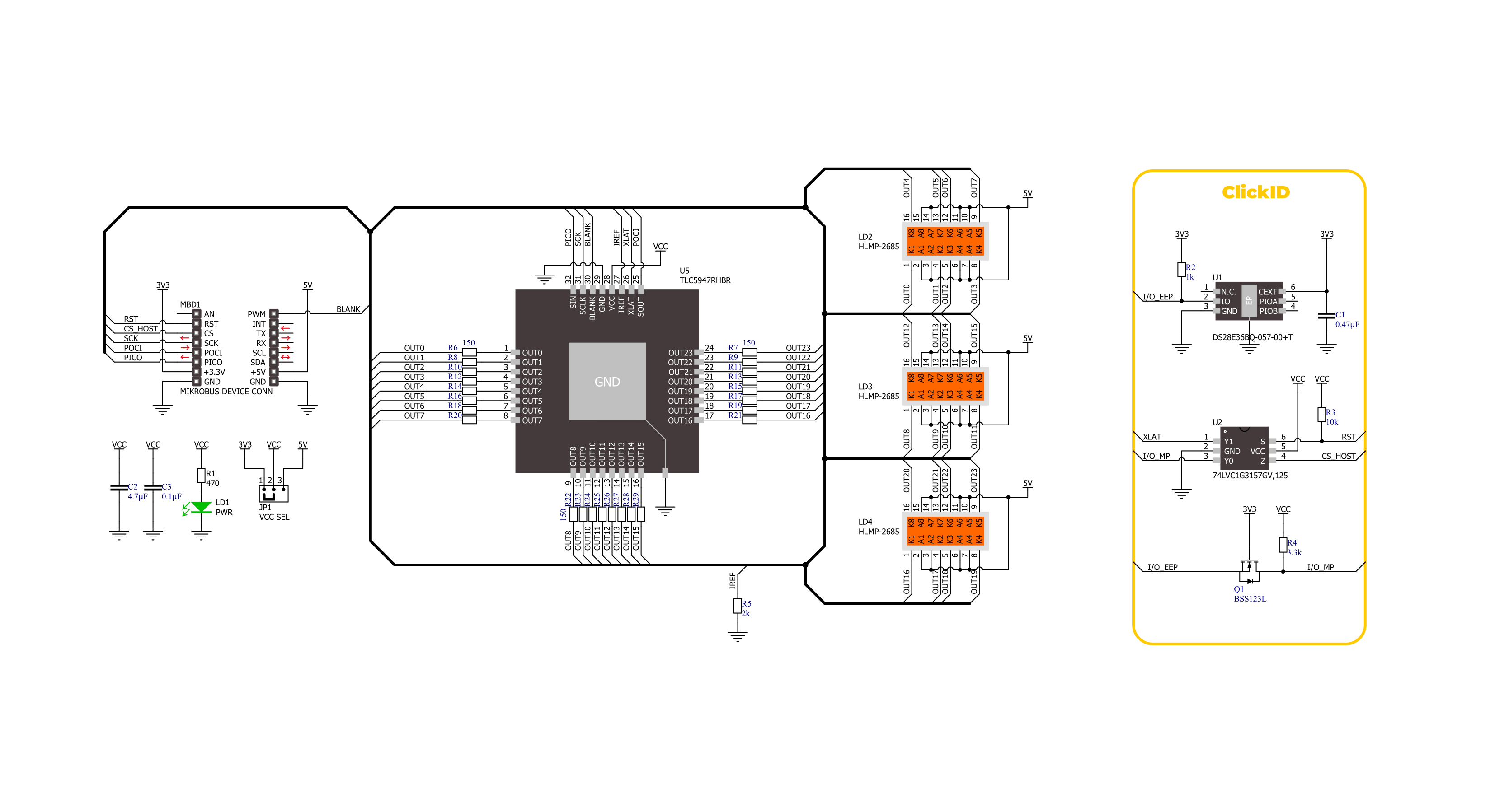 BarGraph 5 Click Schematic schematic