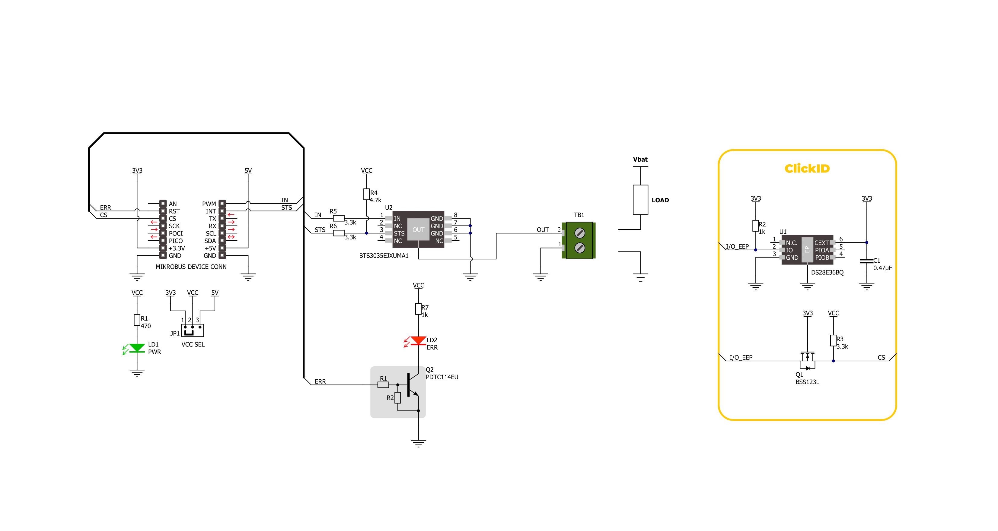 SolidSwitch 8 Click Schematic schematic