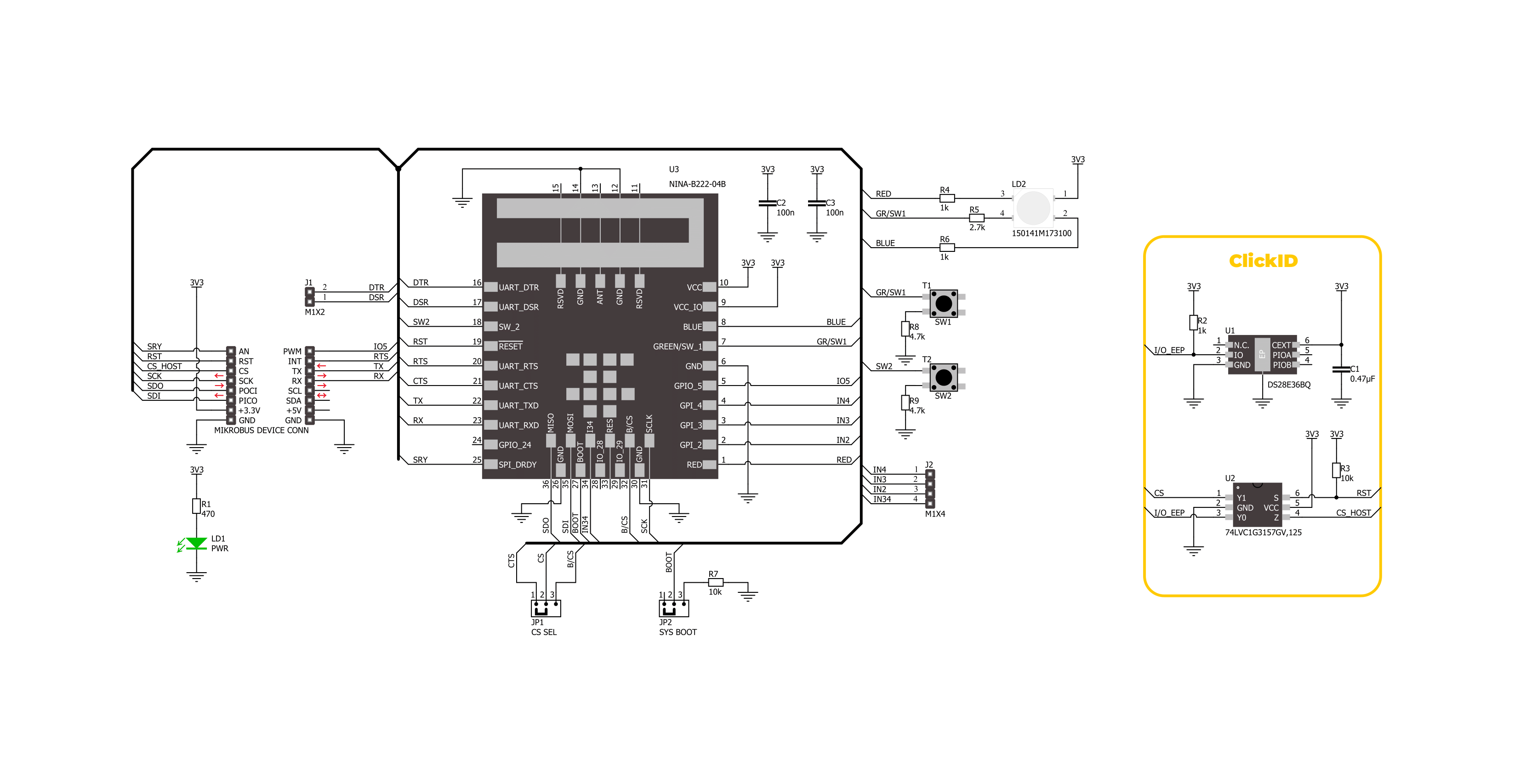 NINA-B222 Click Schematic schematic