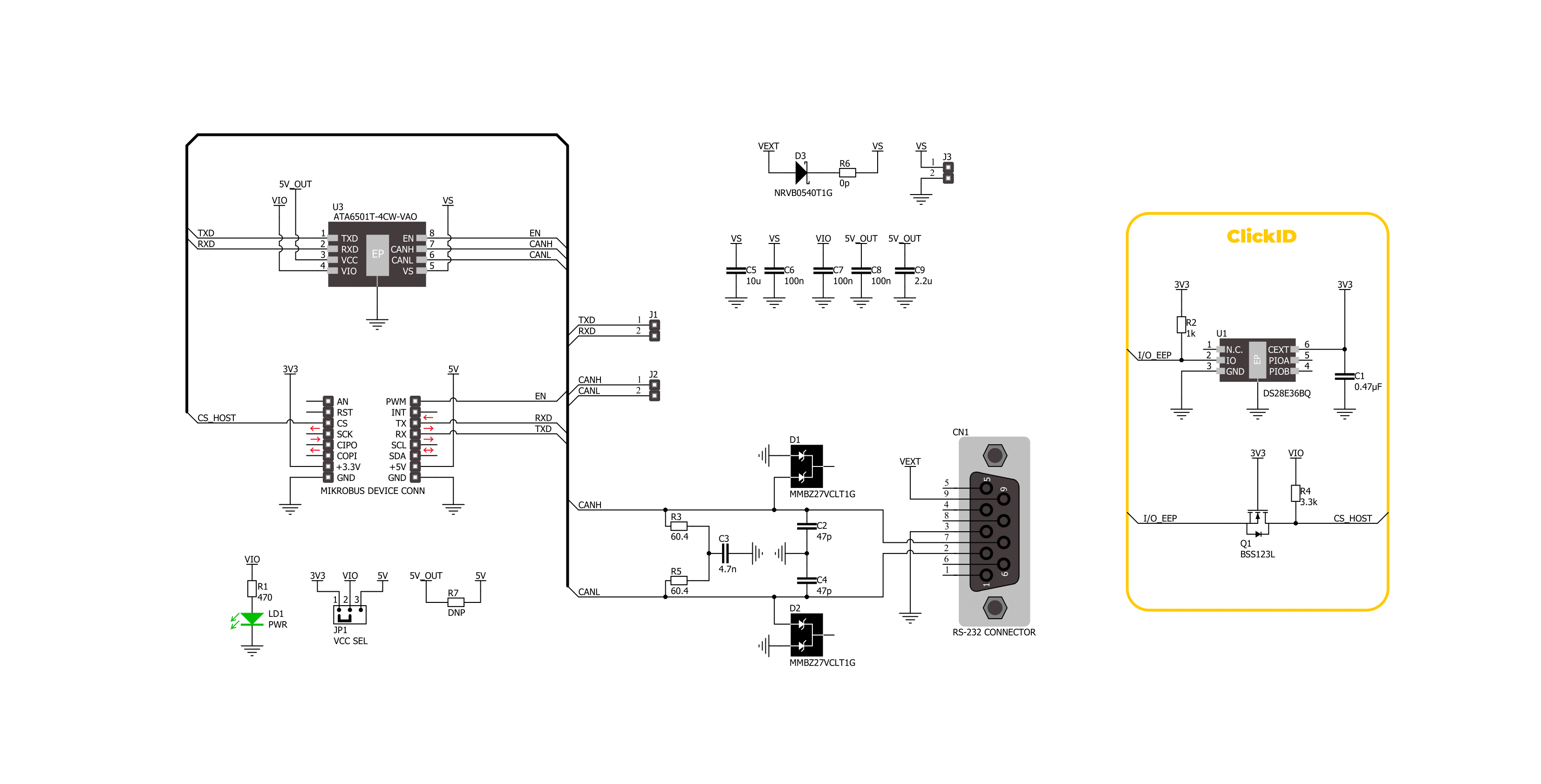 ATA6501 Click Schematic schematic