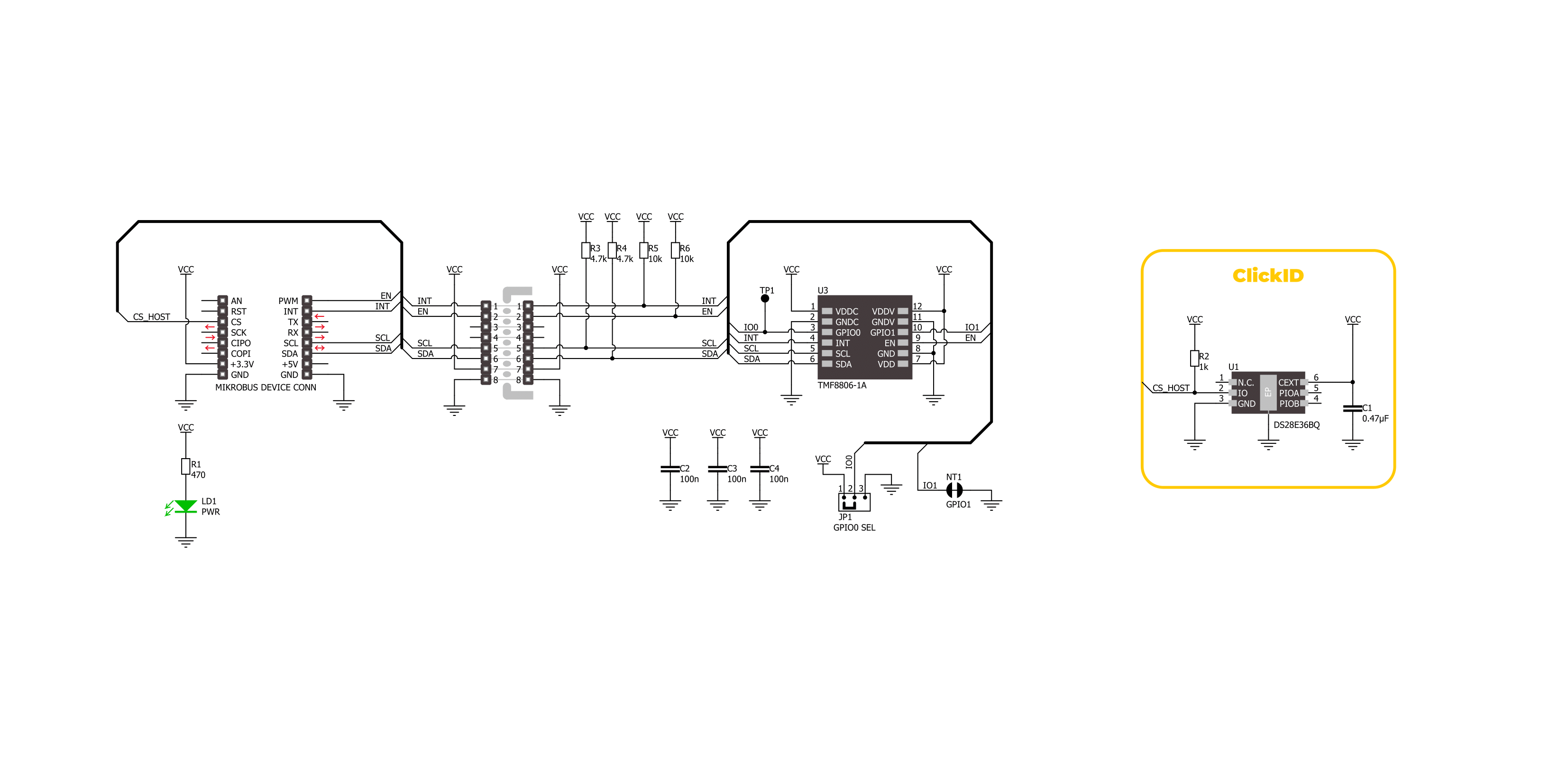 LightRanger 13 Click Schematic schematic