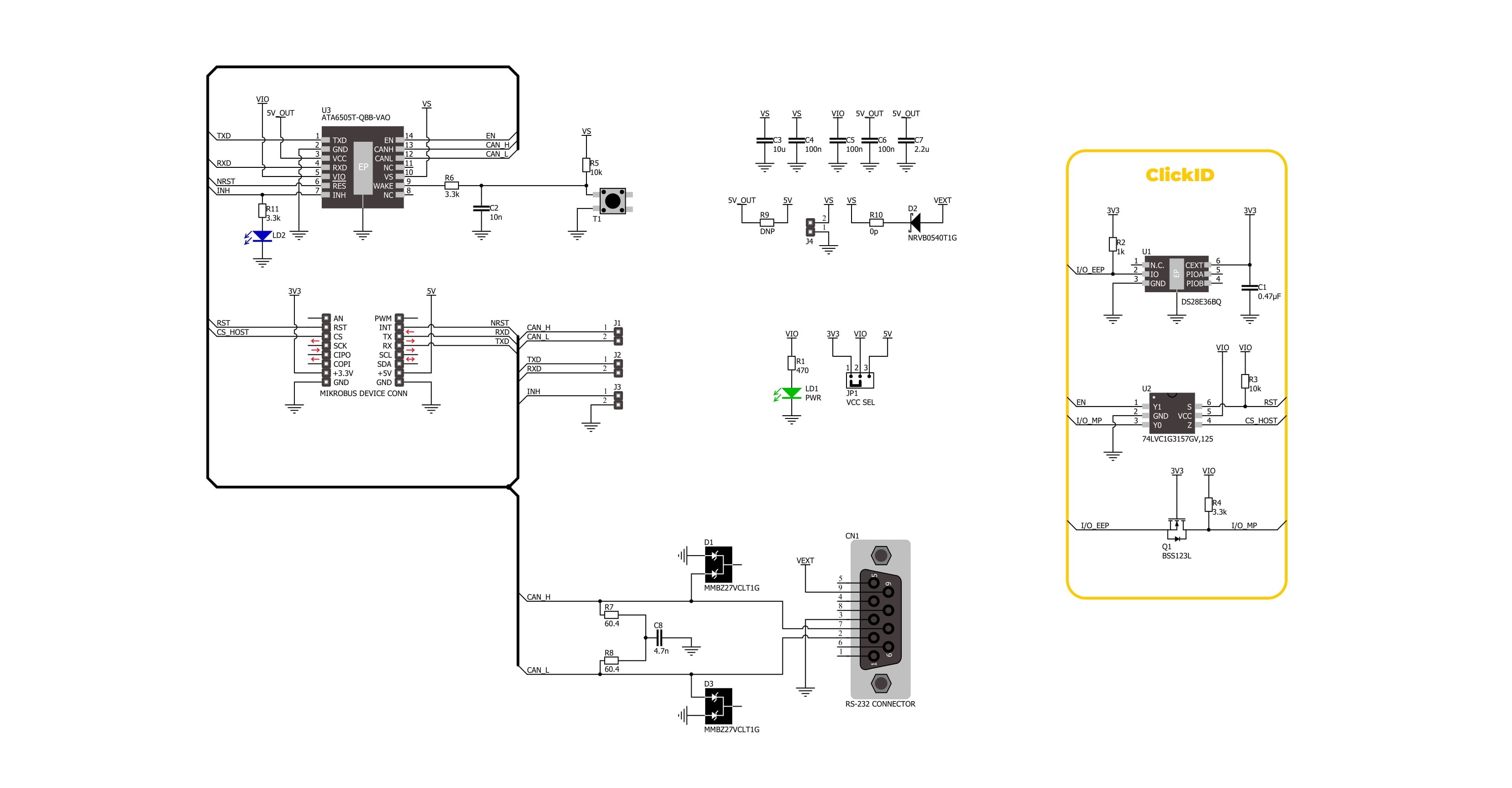 ATA6505 Click Schematic schematic