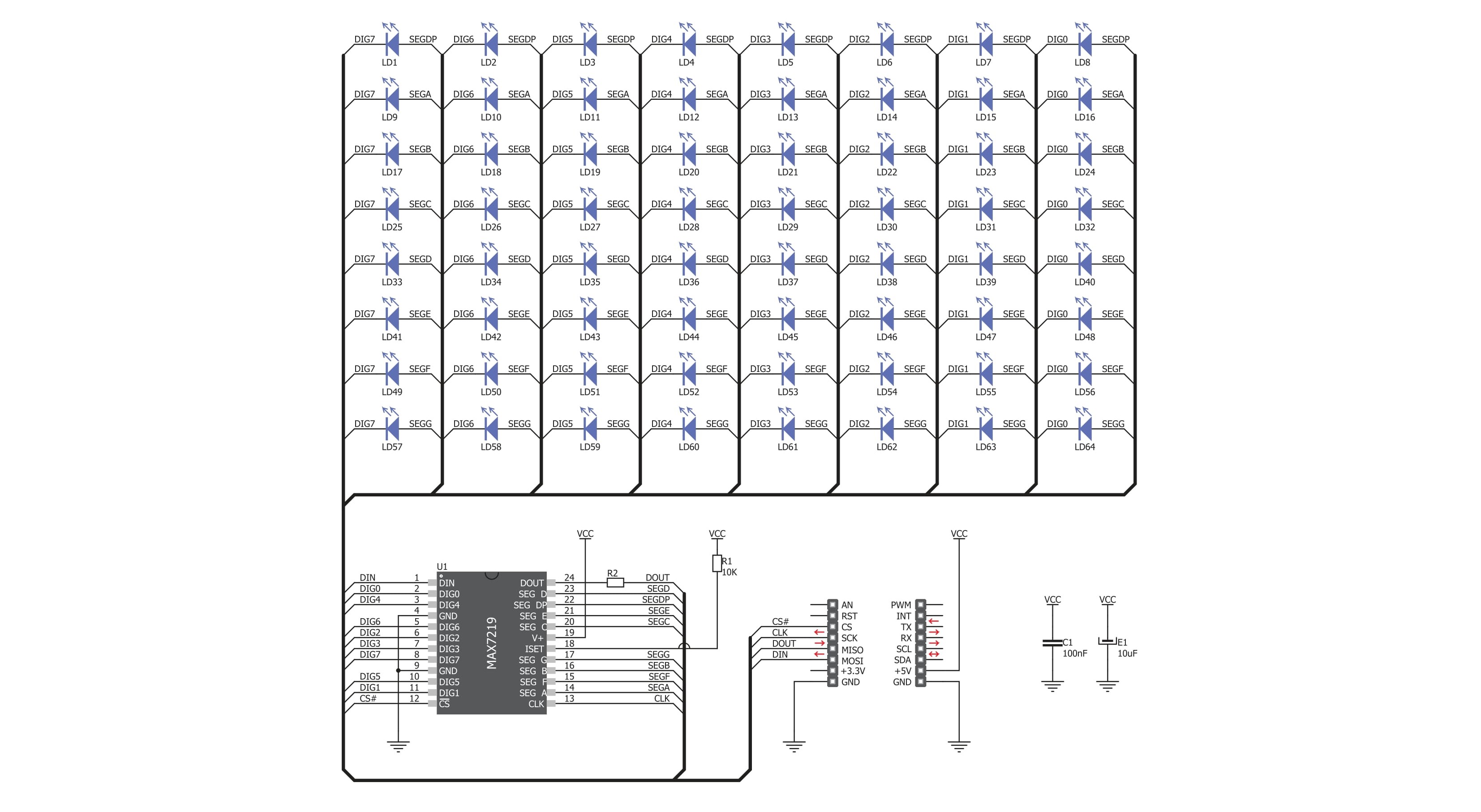 8x8 B Click Schematic schematic