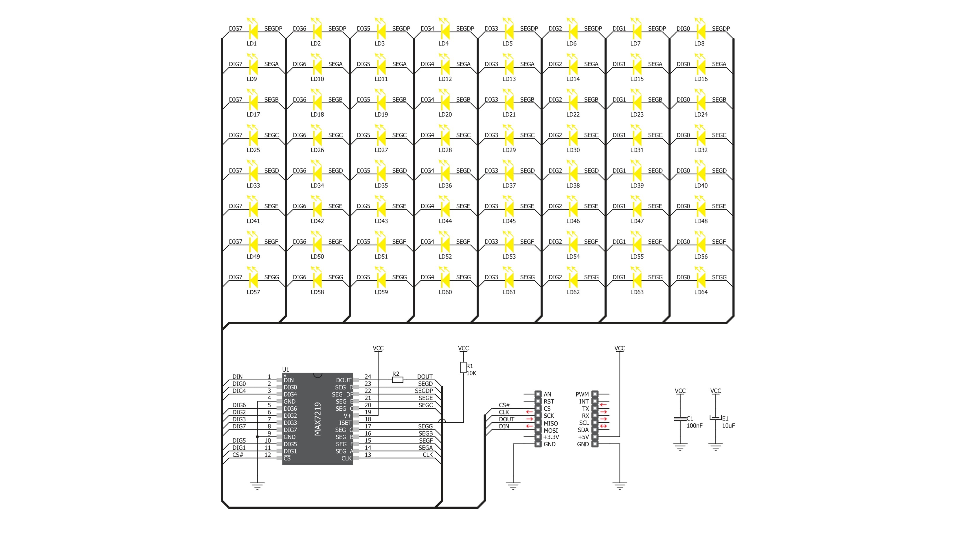 8x8 Y Click Schematic schematic