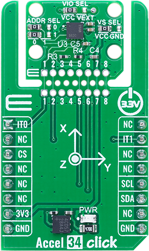 LTE IoT 5 Click front image hardware assembly
