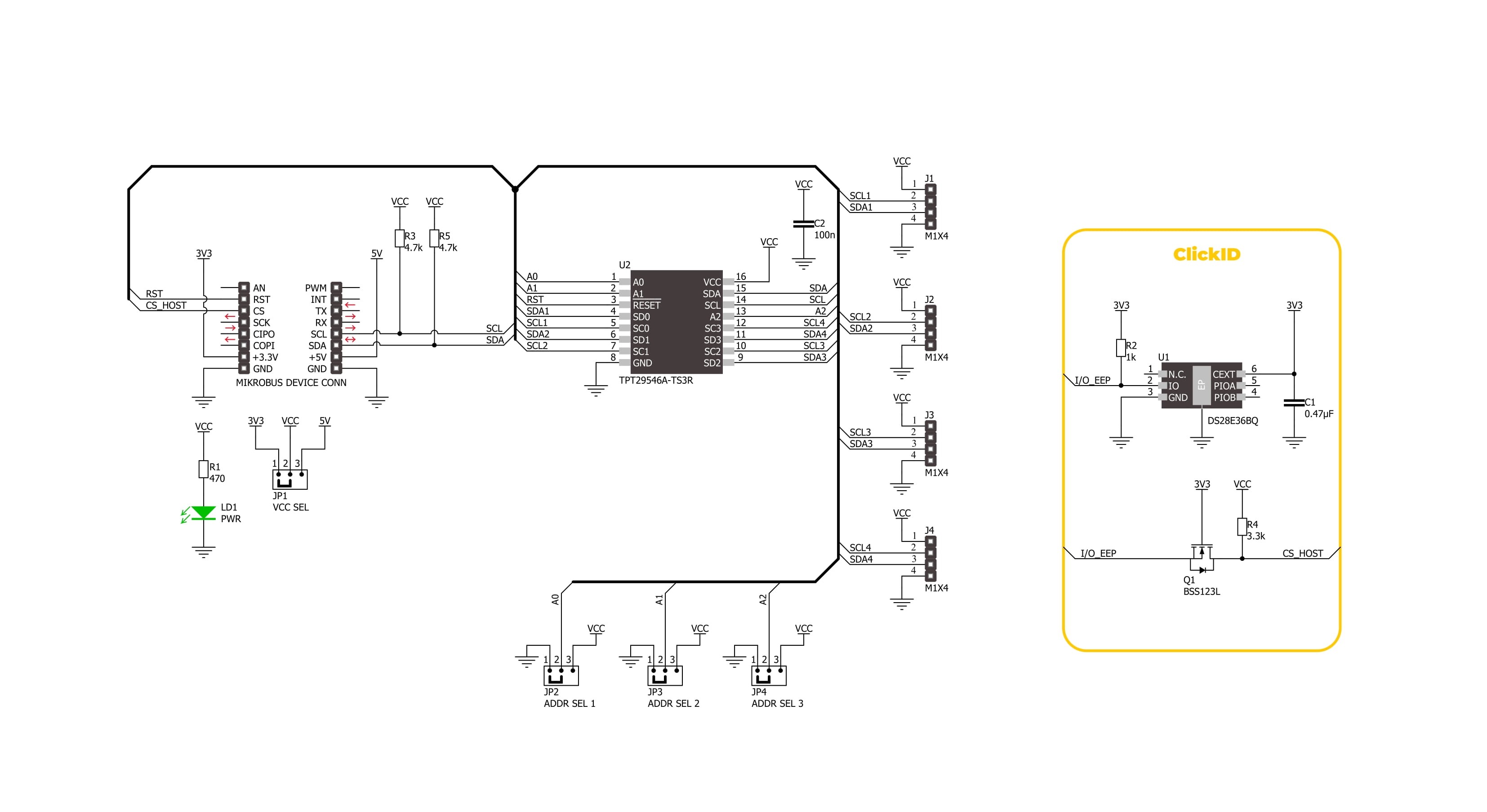 I2C MUX 8 Click Schematic schematic