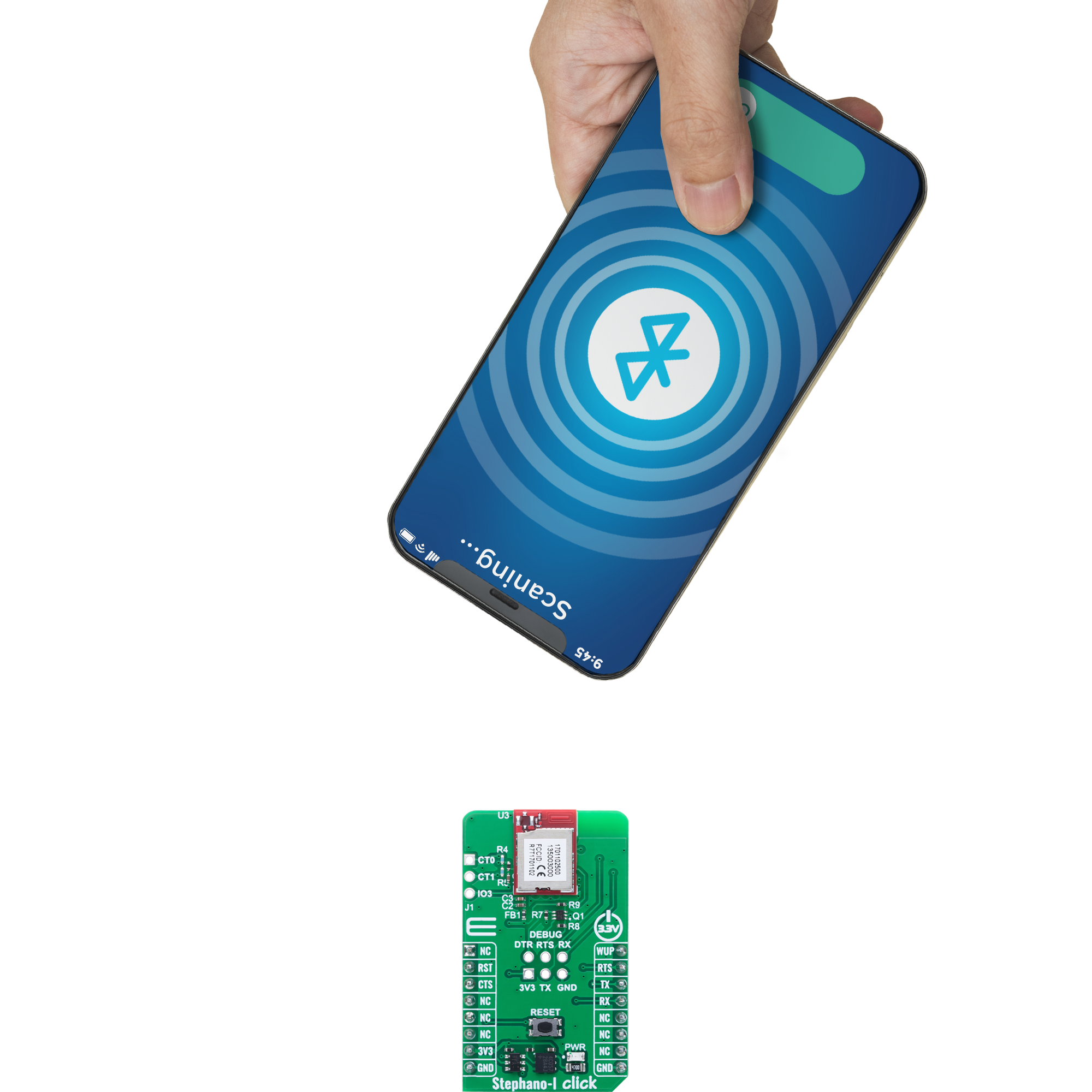 GNSS2 Click complete accessories setup image hardware assembly