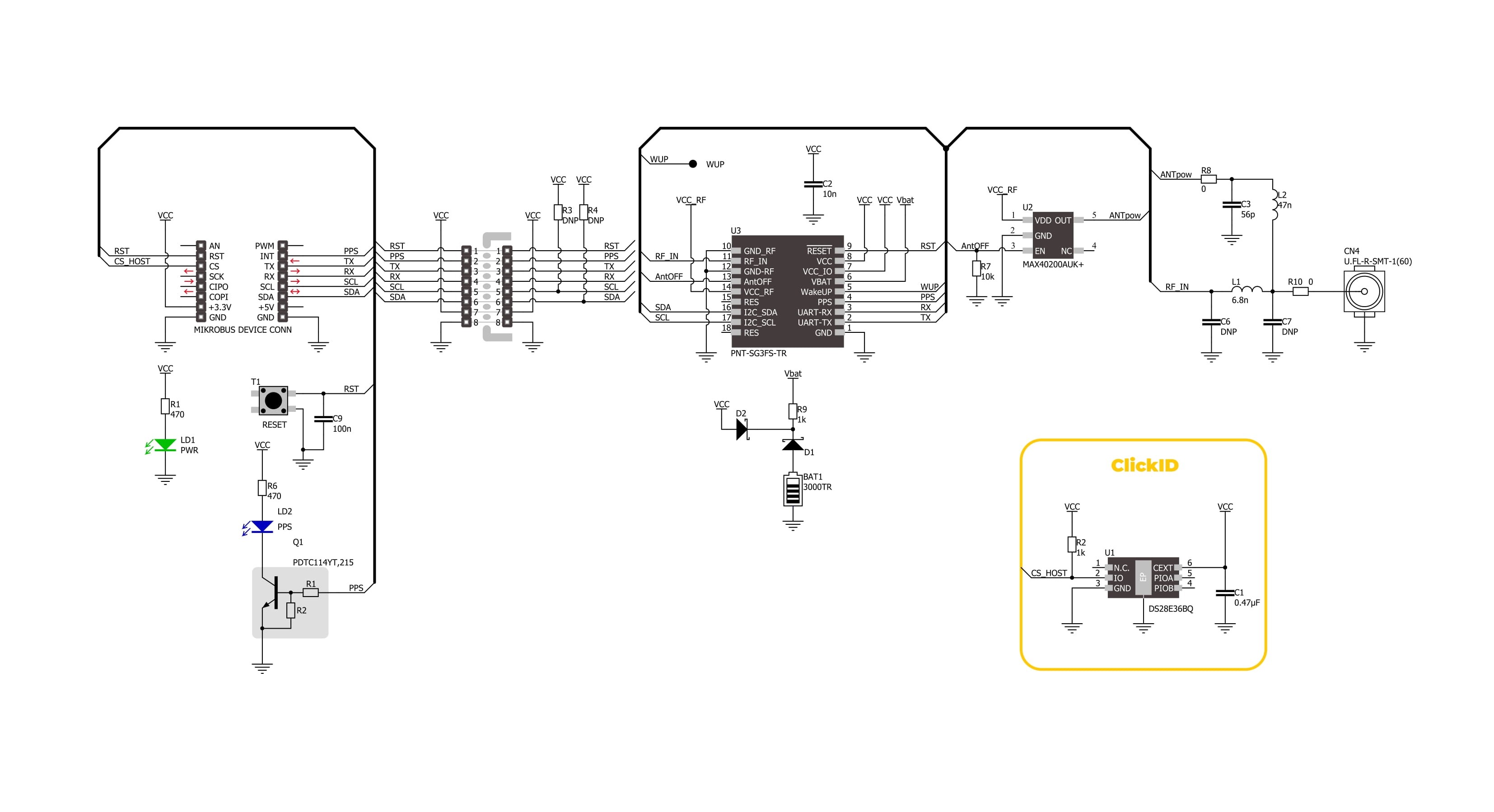 GNSS 21 Click Schematic schematic
