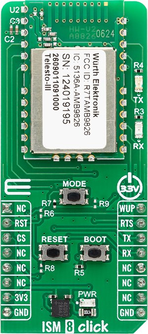 LTE IoT 5 Click front image hardware assembly