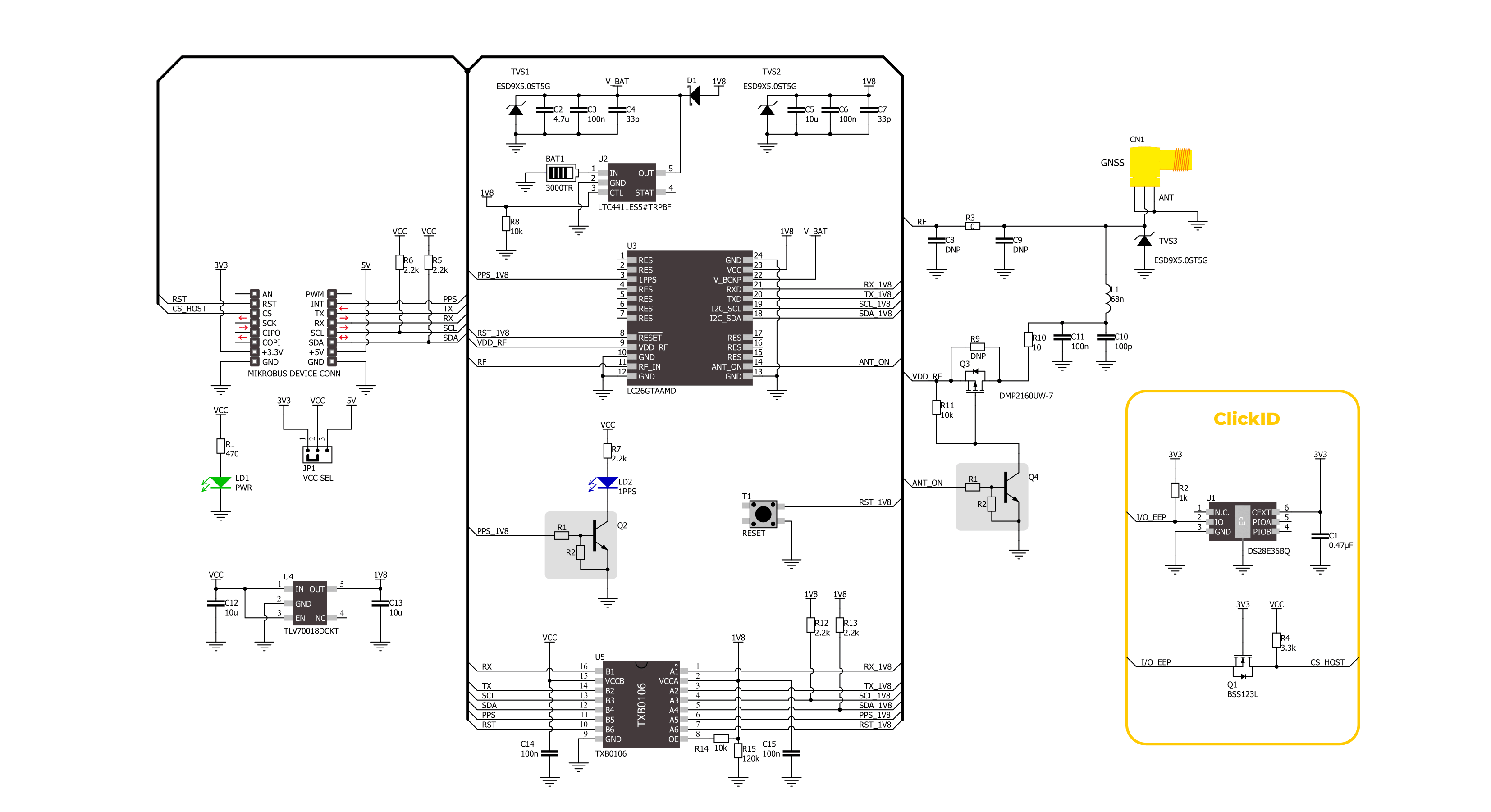 GNSS 26 Click Schematic schematic