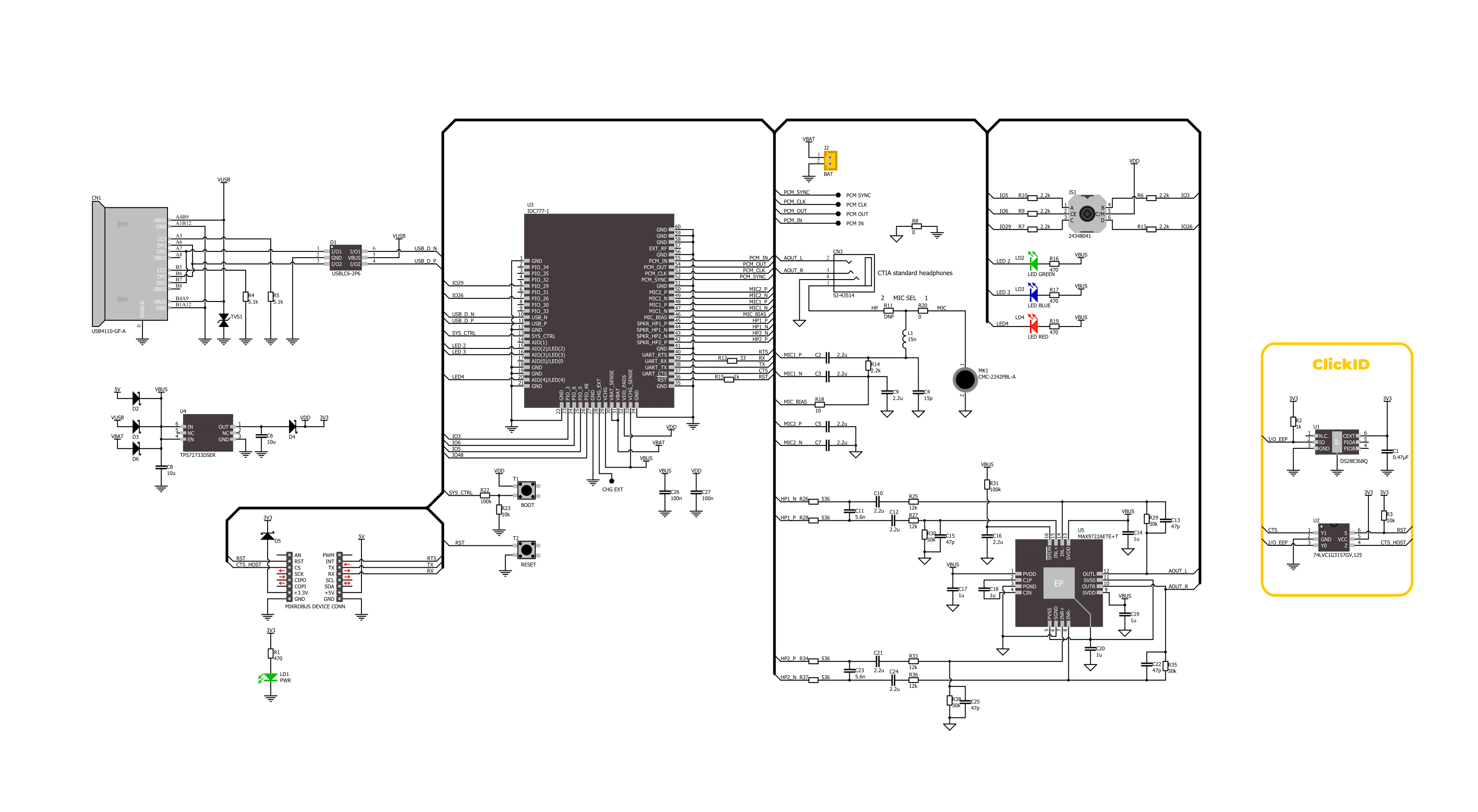 BT Audio 4 Click Schematic schematic