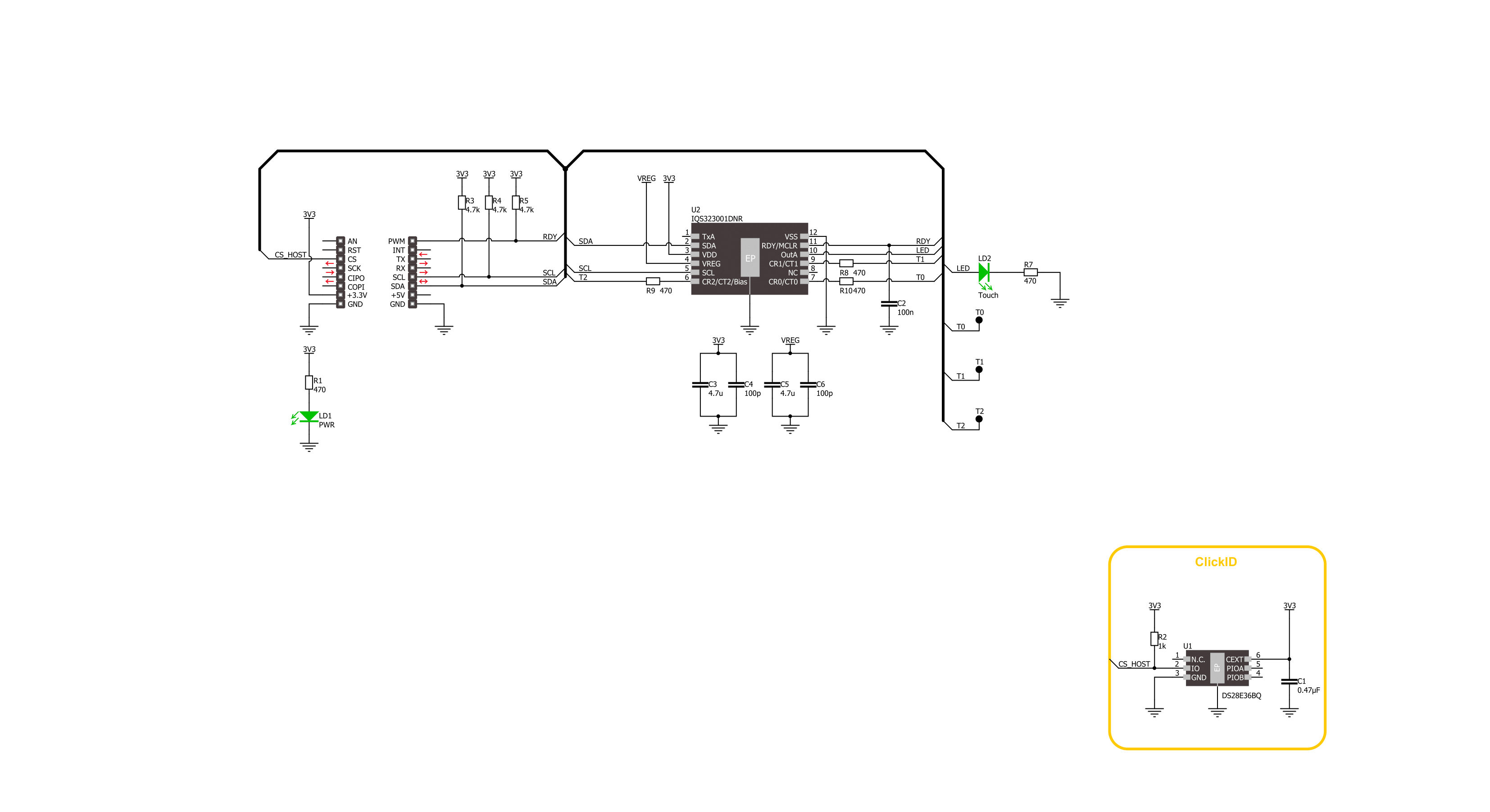 Cap Slider 3 Click Schematic schematic