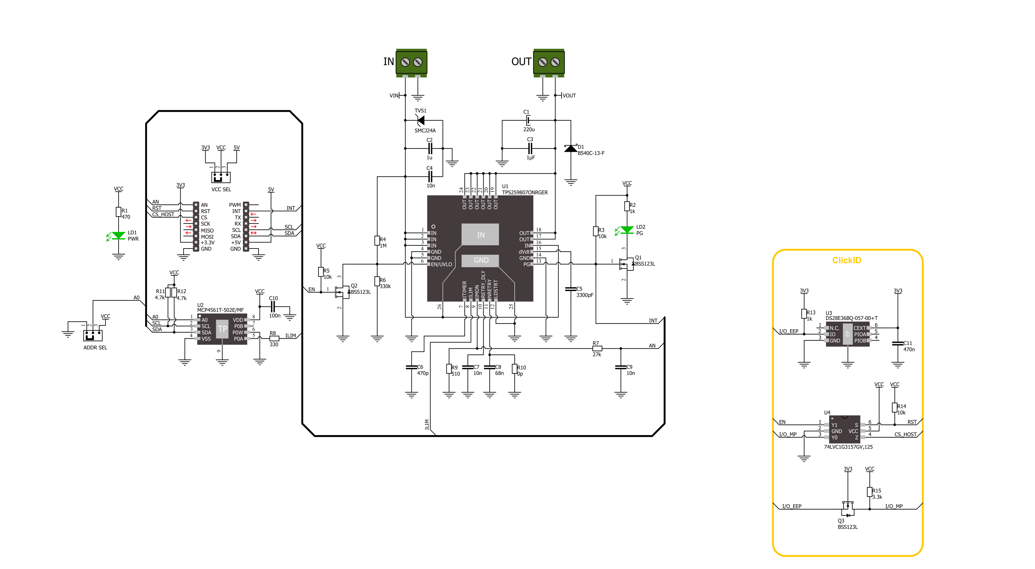 Current Limit 4 Click Schematic schematic