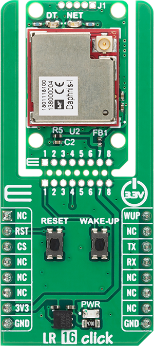 LTE IoT 5 Click front image hardware assembly