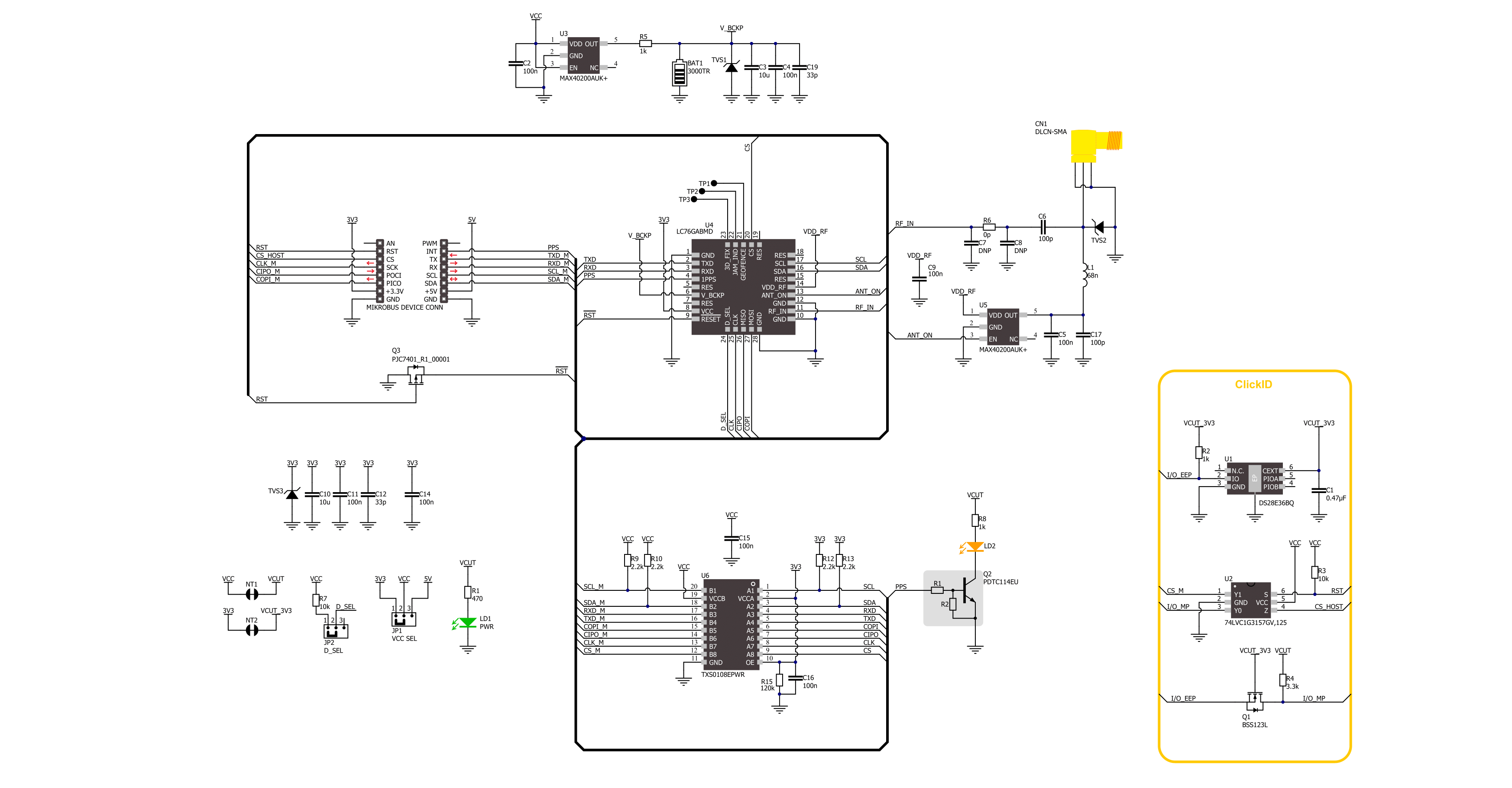 GNSS 20 Click Schematic schematic