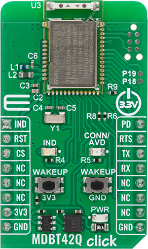 LTE IoT 5 Click front image hardware assembly