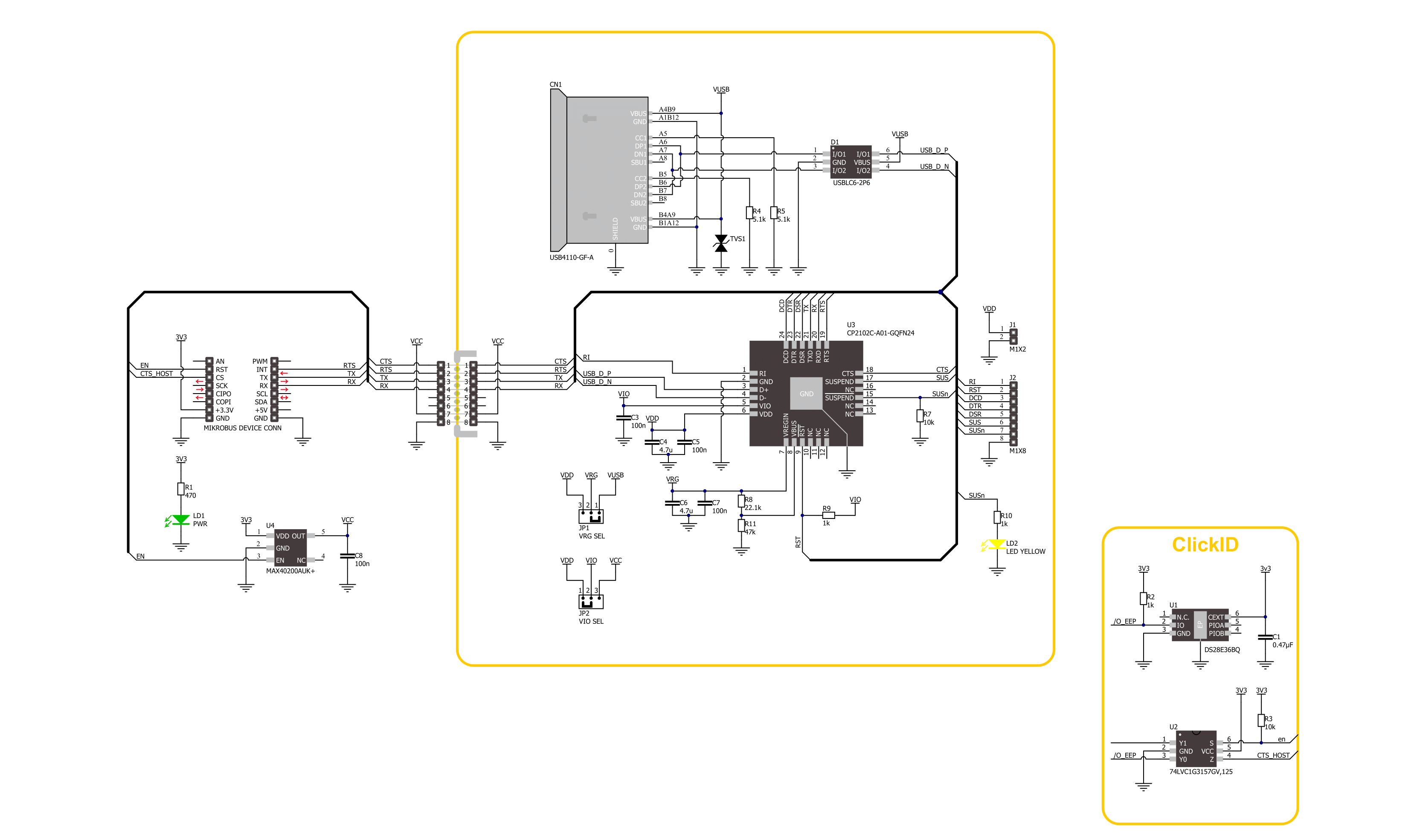 USB UART 6 Click Schematic schematic