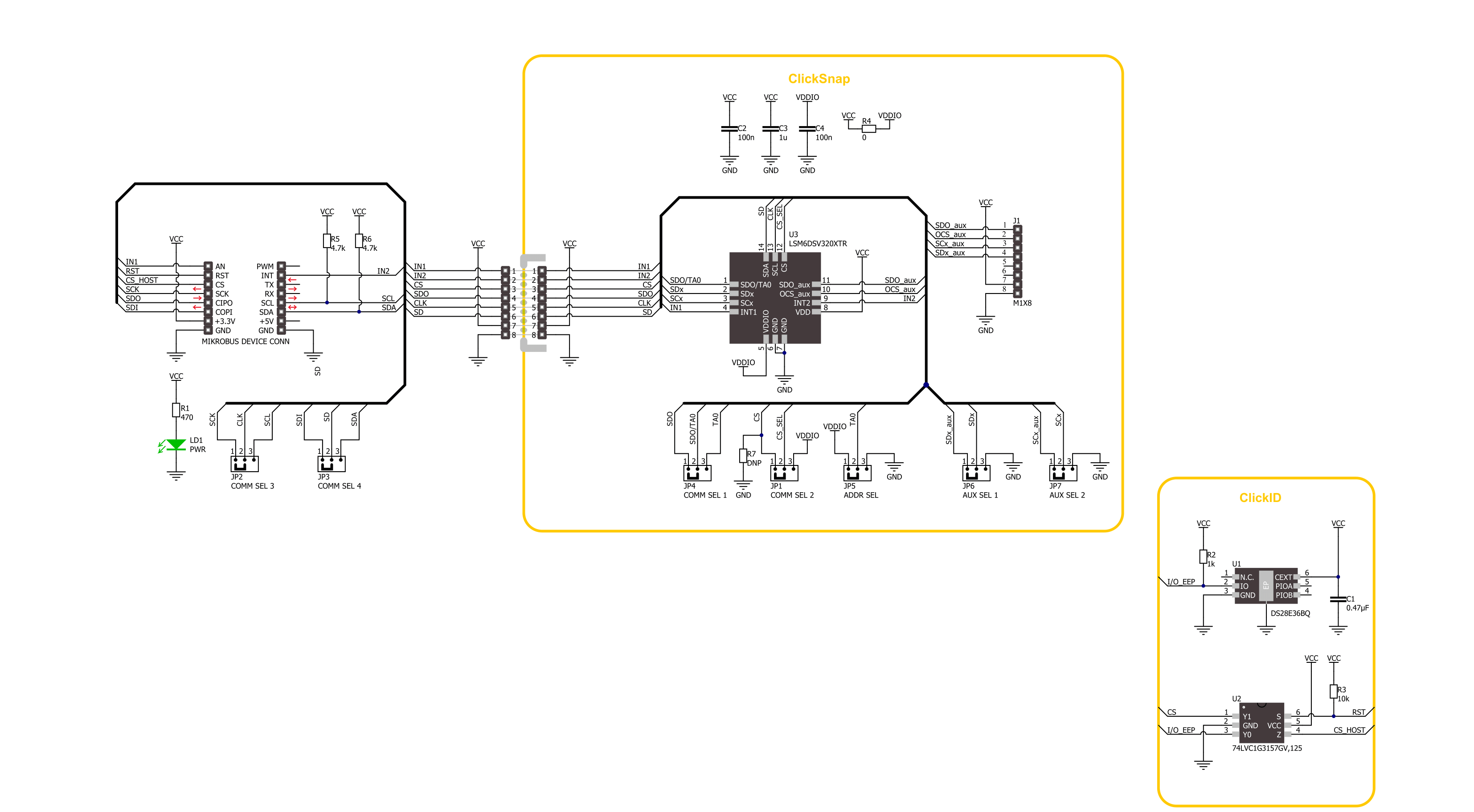 6DOF IMU 28 Click Schematic schematic