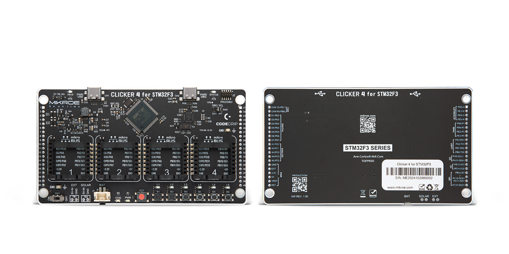 CLICKER 4 for STM32F302VCT6 double image