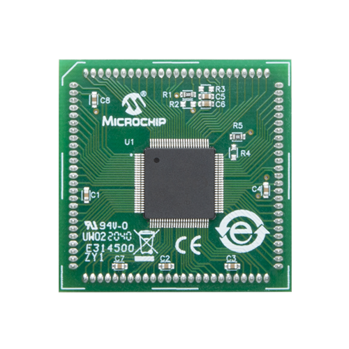 PIM for PIC32MZ2048EFH100 front image hardware assembly