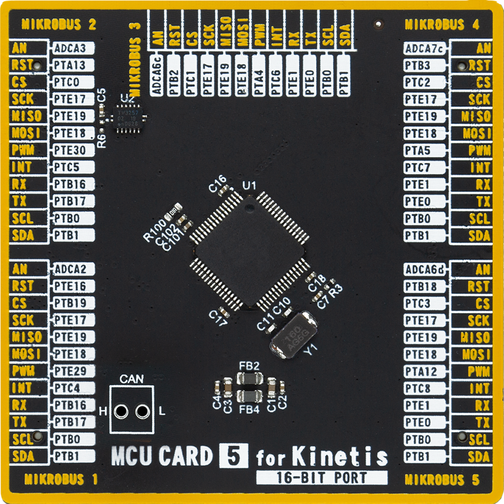 MCU CARD 5 for Kinetis MKV46F128VLH16 front image