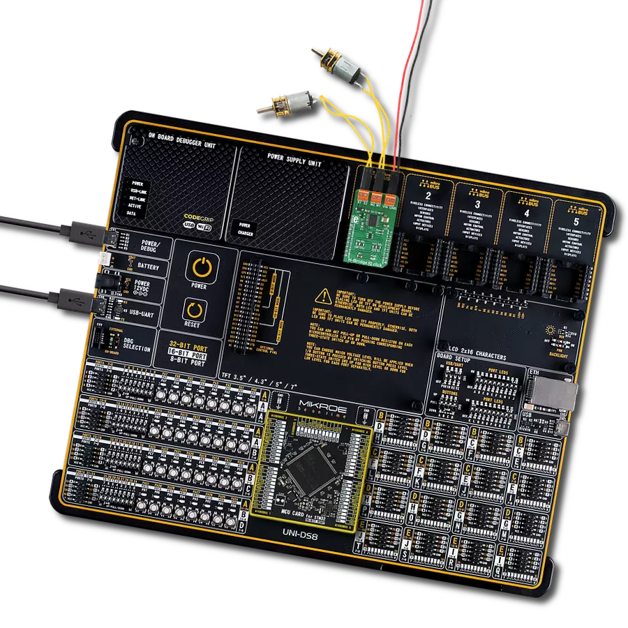 H-Bridge 2 Click with UNI-DS v8