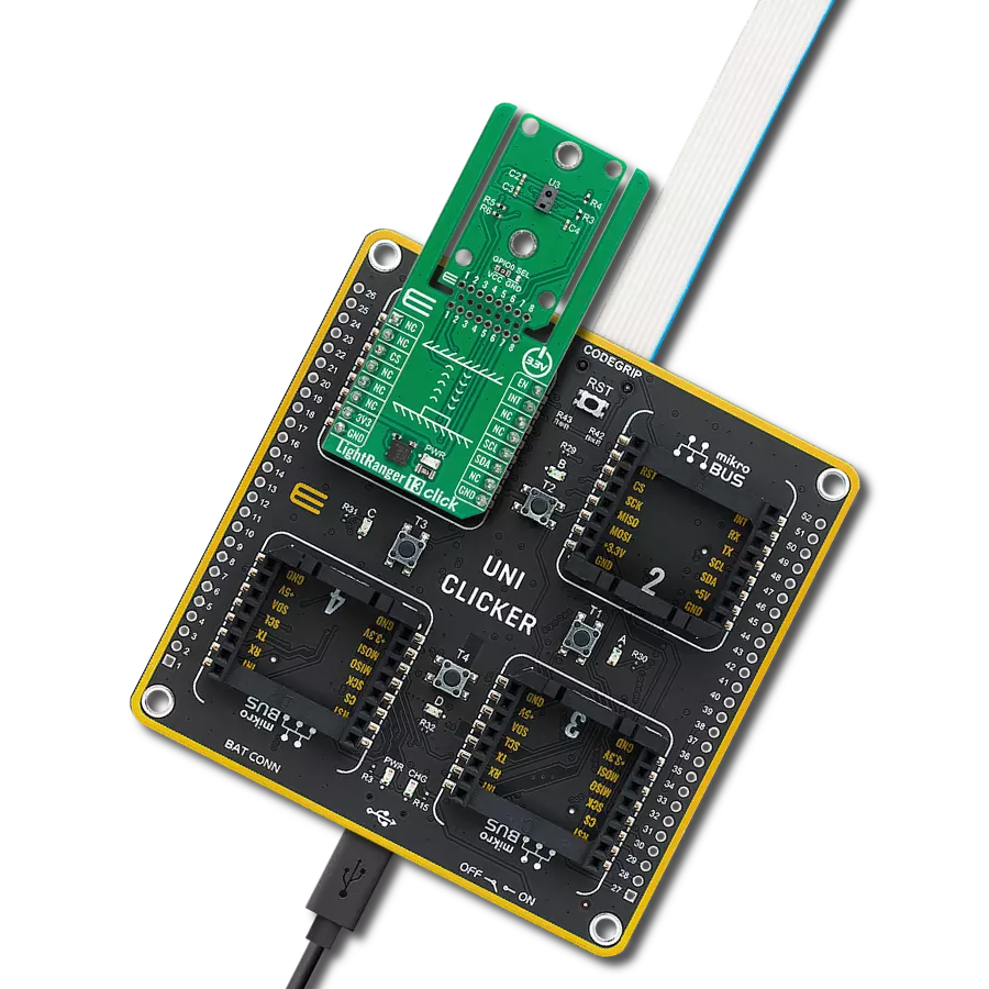LightRanger 13 Click with UNI Clicker