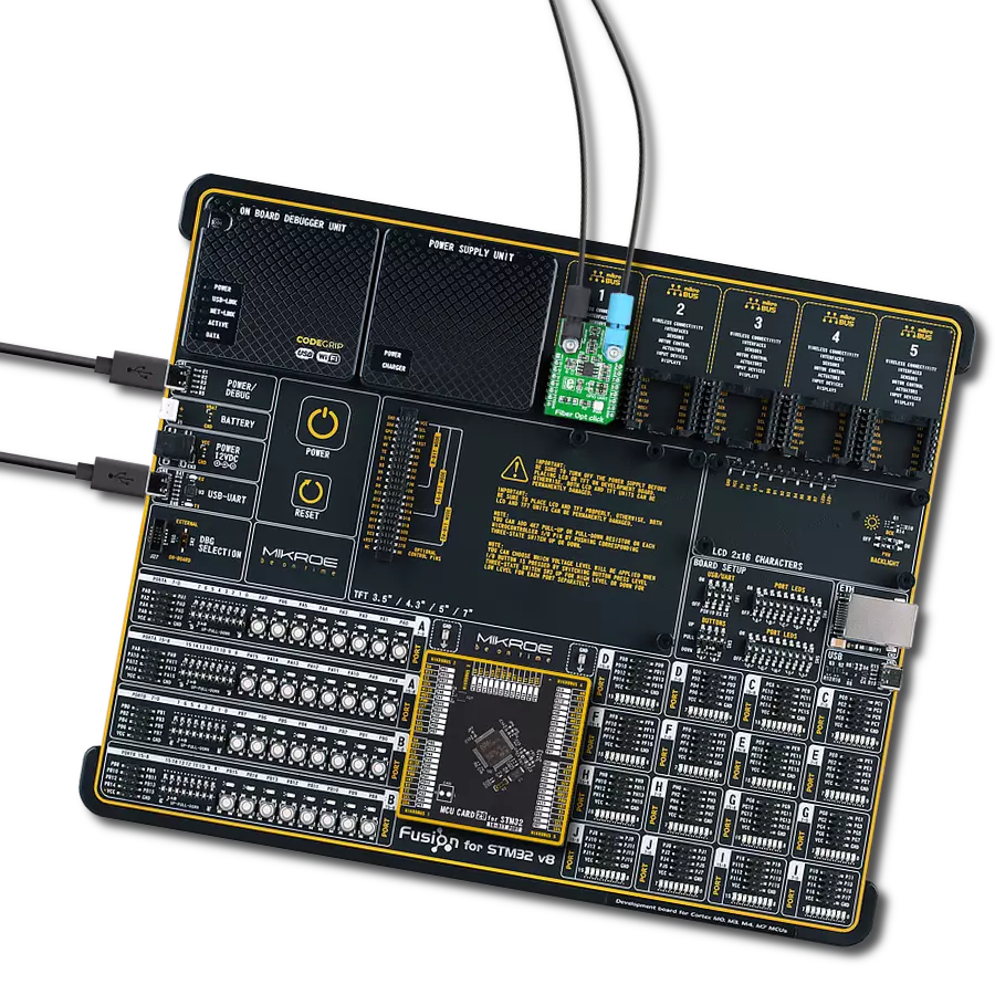 Fiber Opt Click 5V with Fusion for STM32 v8