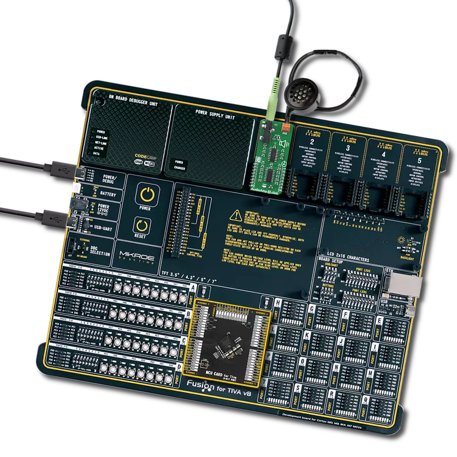AudioAmp 4 Click with Fusion for Tiva v8