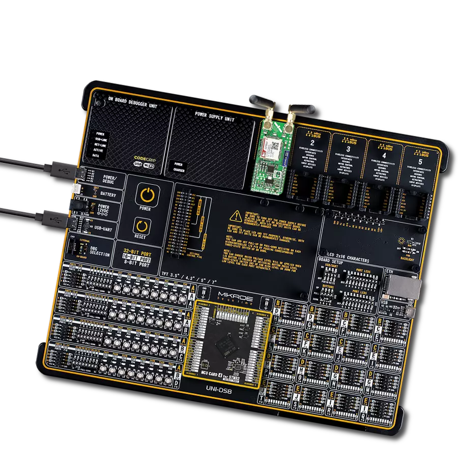 GSM/GNSS 2 Click with UNI-DS v8