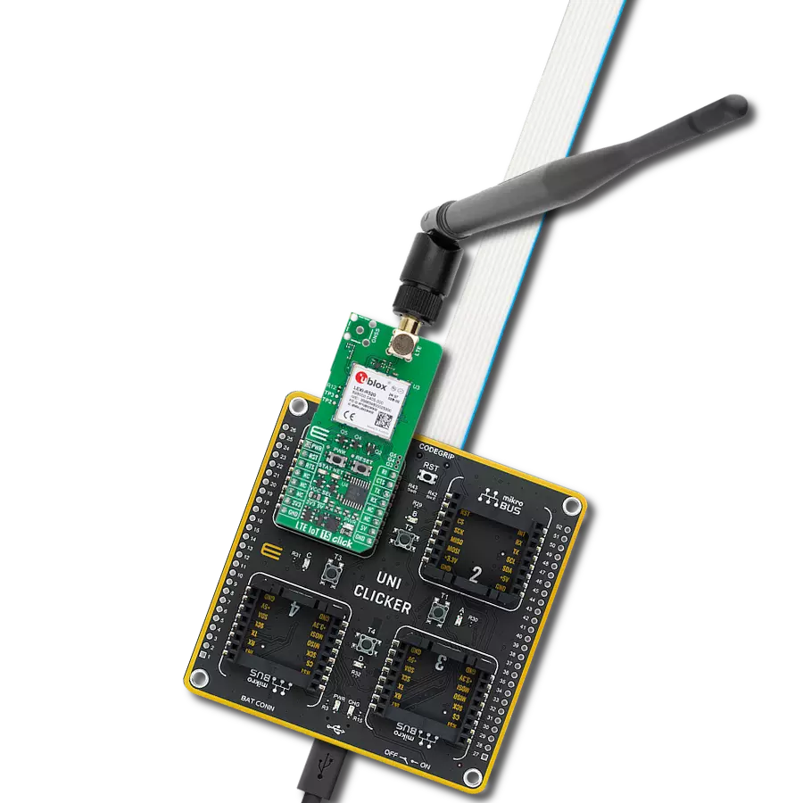 LTE IoT 15 Click with UNI Clicker