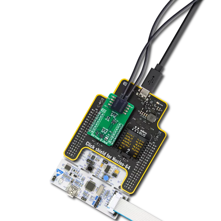 Achieve differential pressure measurements with MPXV5010DP and STM32F410RB