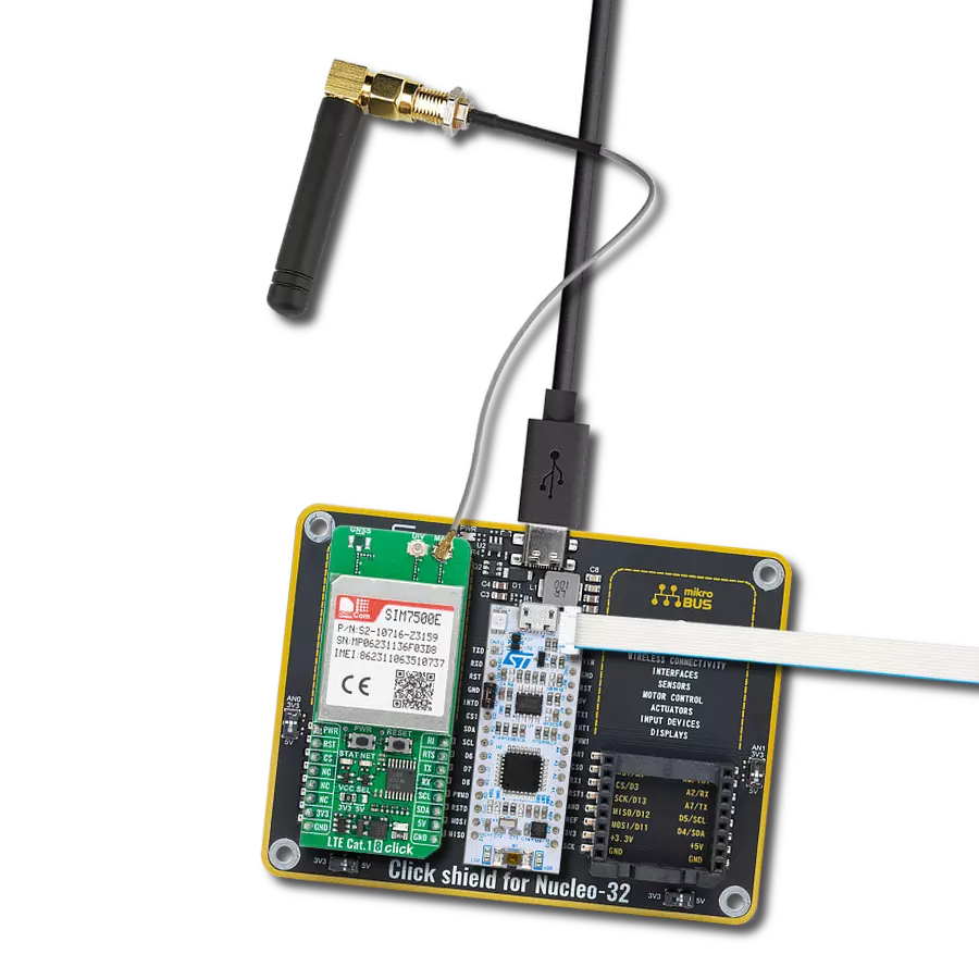 使用 SIM7500E 和 STM32F031K6 实现在欧洲范围内的 LTE Cat 1 通信连接