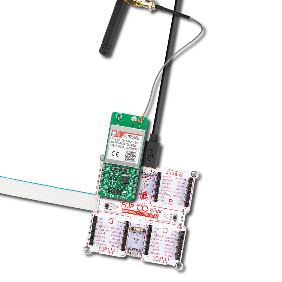 使用 SIM7500E 和 PIC32MZ2048EFH100 实现在欧洲范围内的 LTE Cat 1 通信连接