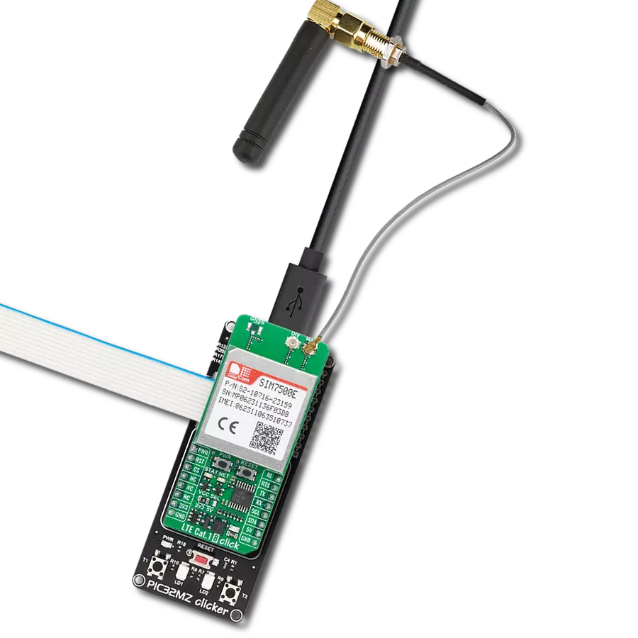 使用 SIM7500E 和 PIC32MZ1024EFH064 实现在欧洲范围内的 LTE Cat 1 通信连接