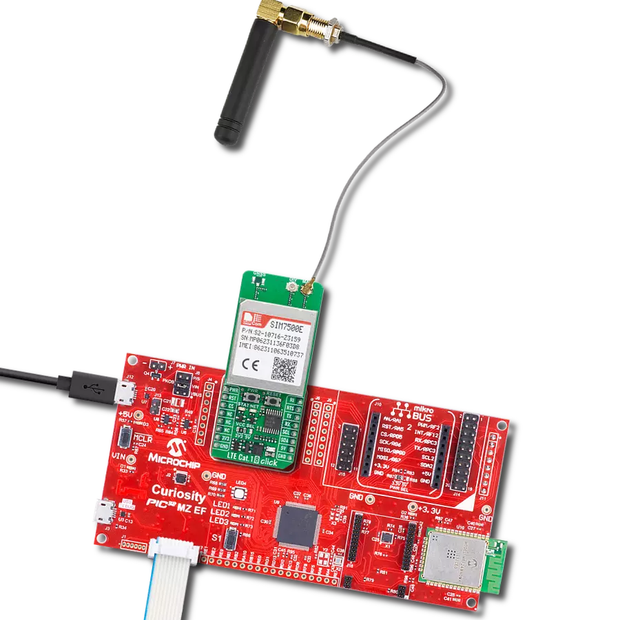 使用 SIM7500E 和 PIC32MZ2048EFM100 实现在欧洲范围内的 LTE Cat 1 通信连接