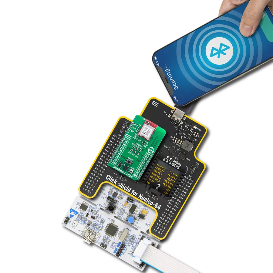 Add both WiFi and BLE connectivity with Stephano-I (2617011025000) and STM32F103RB