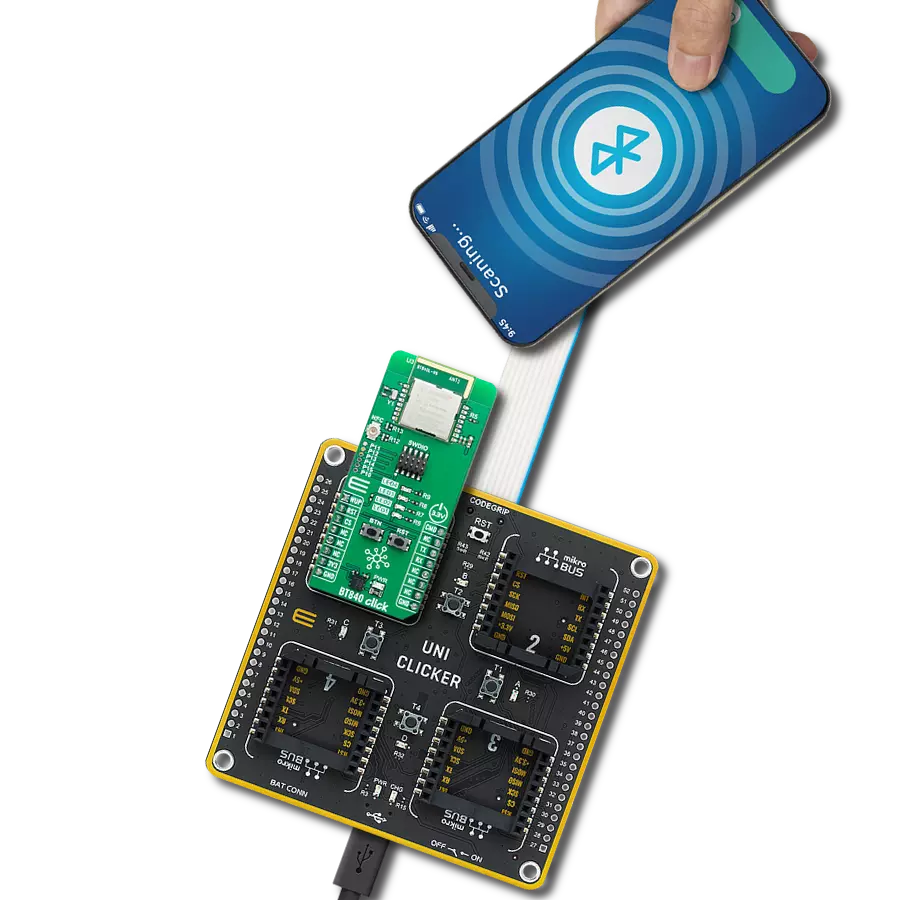 BT840 Click with UNI Clicker