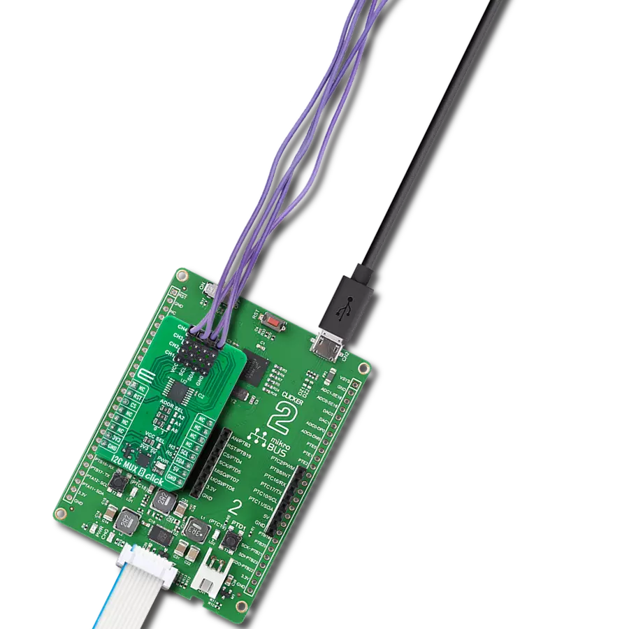 Expand I2C bus into four independent channels with TPT29546A and MK64FN1M0VDC12