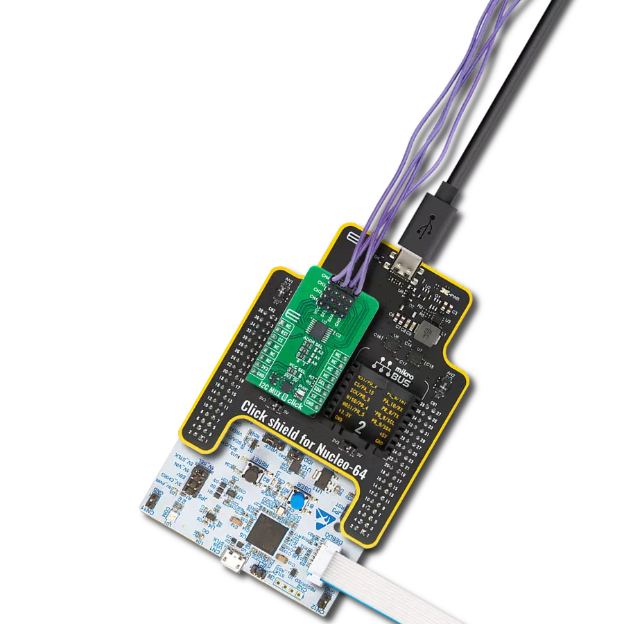 使用 TPT29546A 和 STM32G474RE 扩展 I2C 总线至四个独立通道