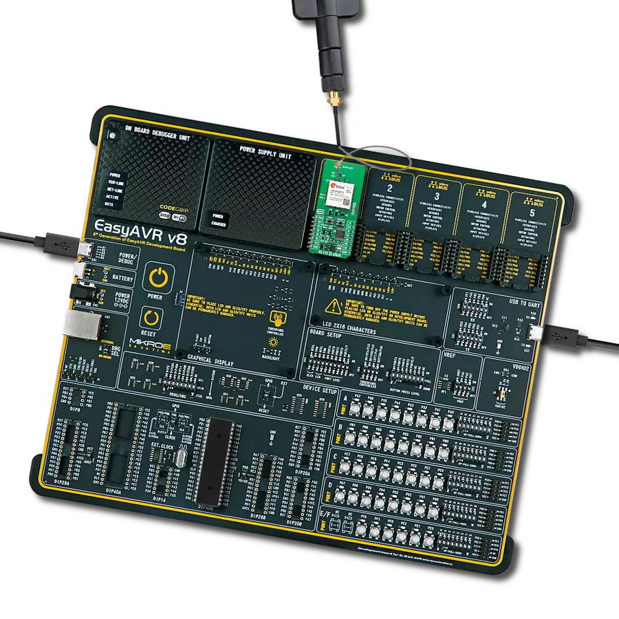 4G LTE 3 Click (for North America) with EasyAVR v8
