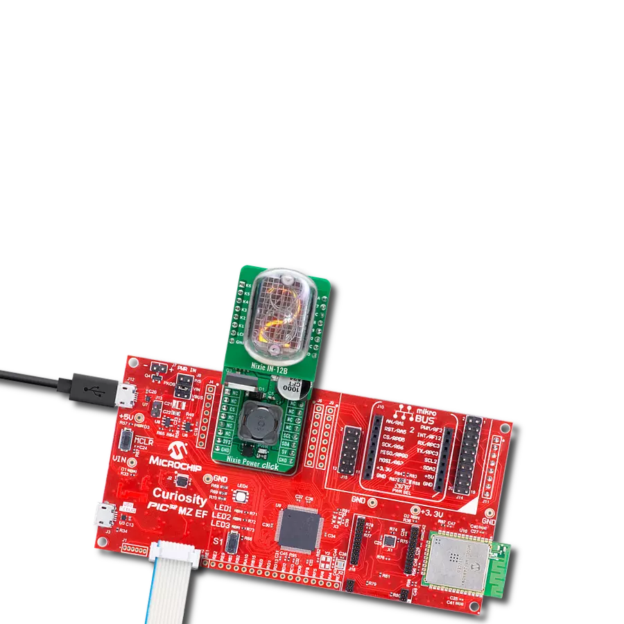 使用Nixie Power Click和PIC32MZ2048EFM100为尼克管提供所需的高电压