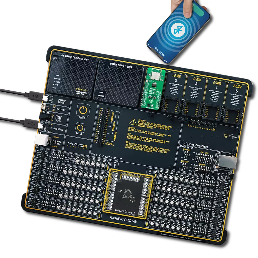 BT840 Click with EasyPIC PRO v8