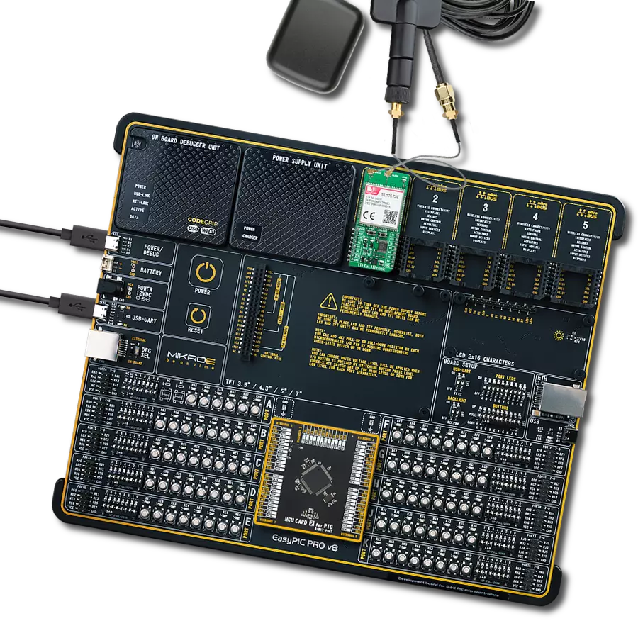 LTE Cat.1 7 Click with EasyPIC PRO v8