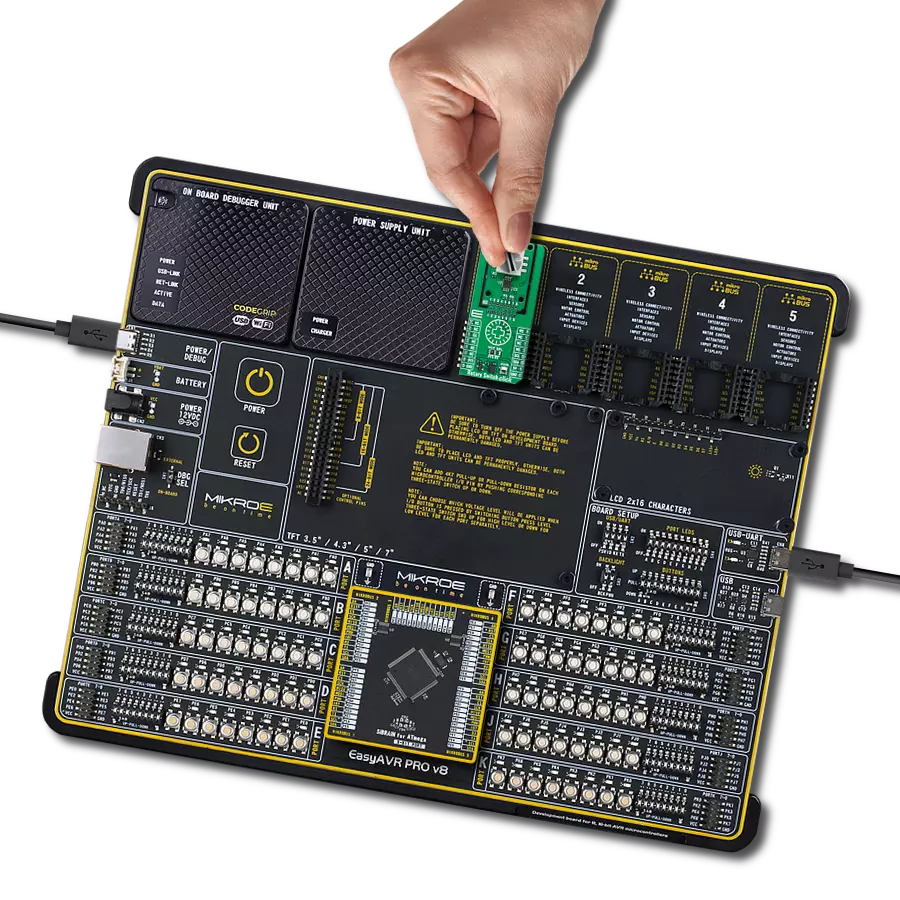 Rotary Switch Click with EasyAVR PRO v8