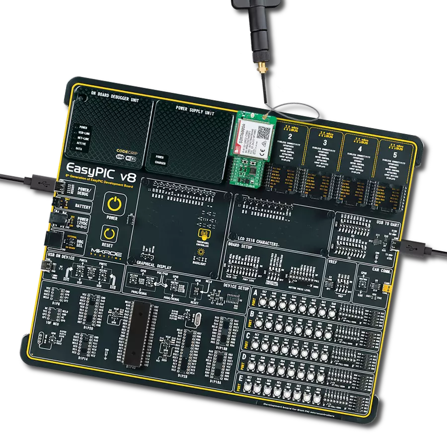 LTE Cat.1 6 Click with EasyPIC v8