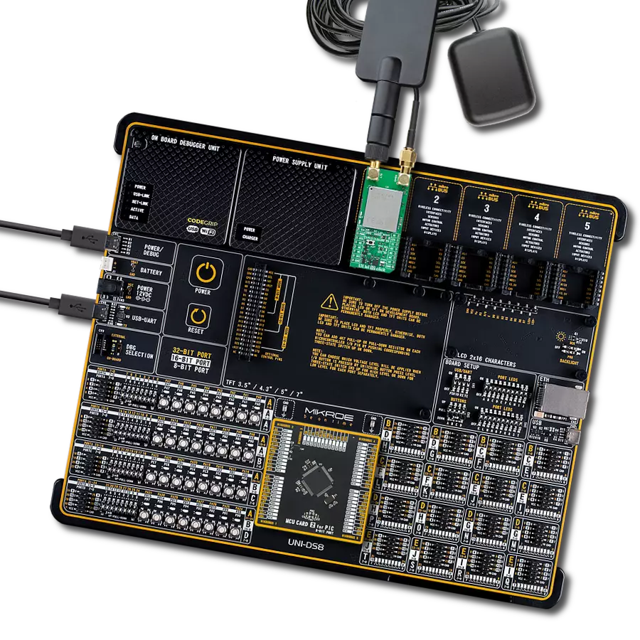 LTE IoT 12 Click with UNI-DS v8