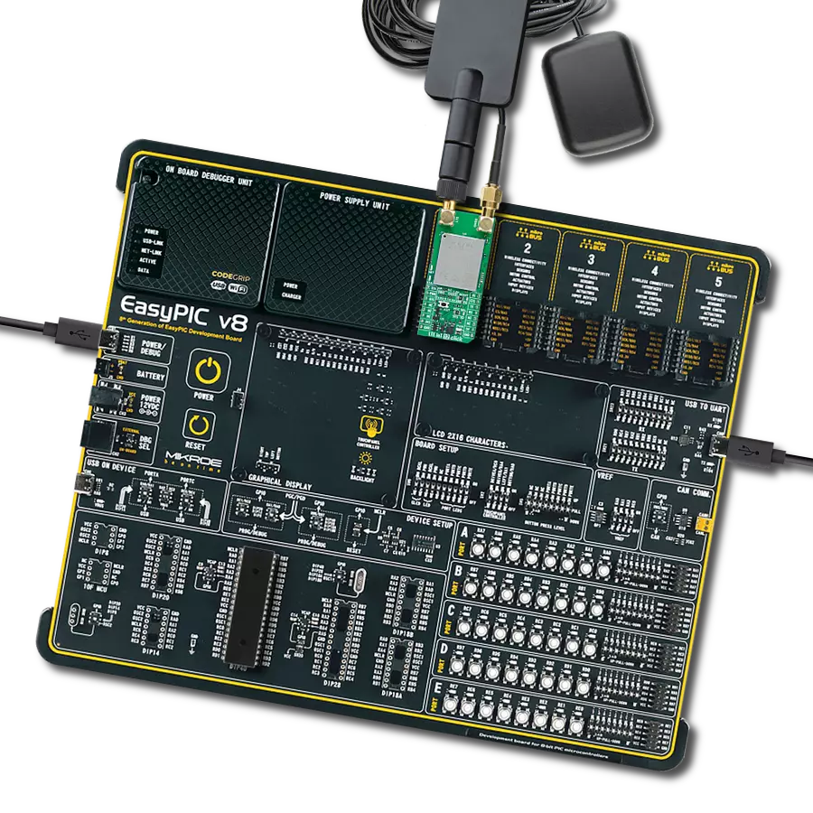 Achieve low-power LTE and NB-IoT connectivity with precise location tracking using BG95M3LA-64-SGNS and PIC18F4458