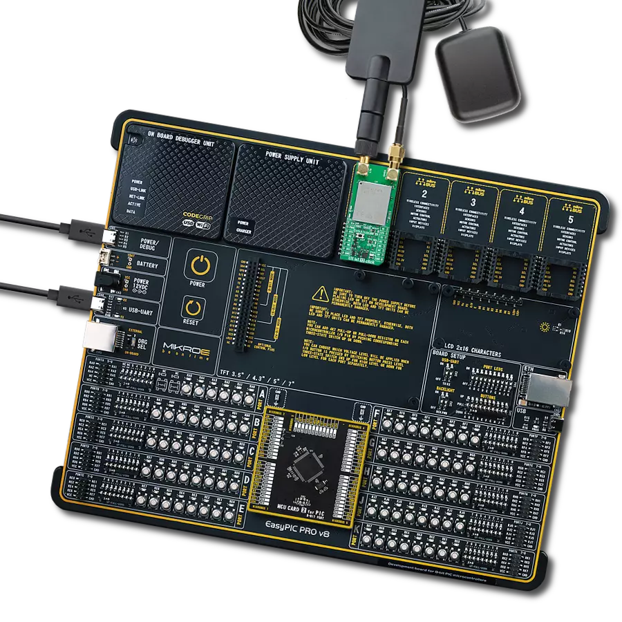 LTE IoT 12 Click with EasyPIC PRO v8