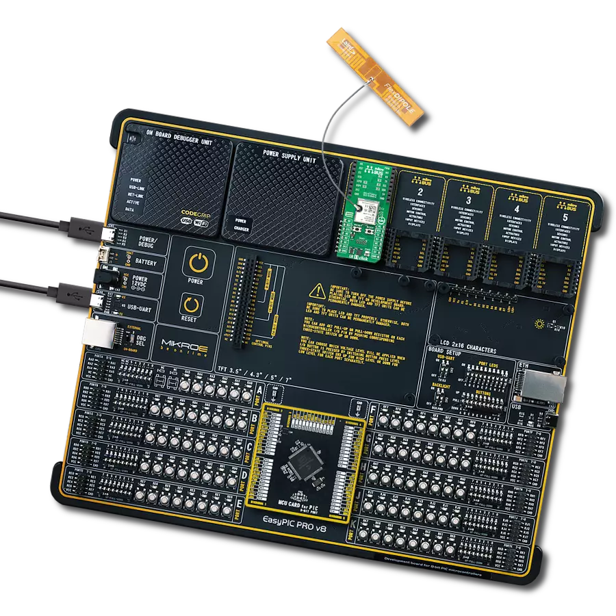 LR 11 Click - 868MHz with EasyPIC PRO v8